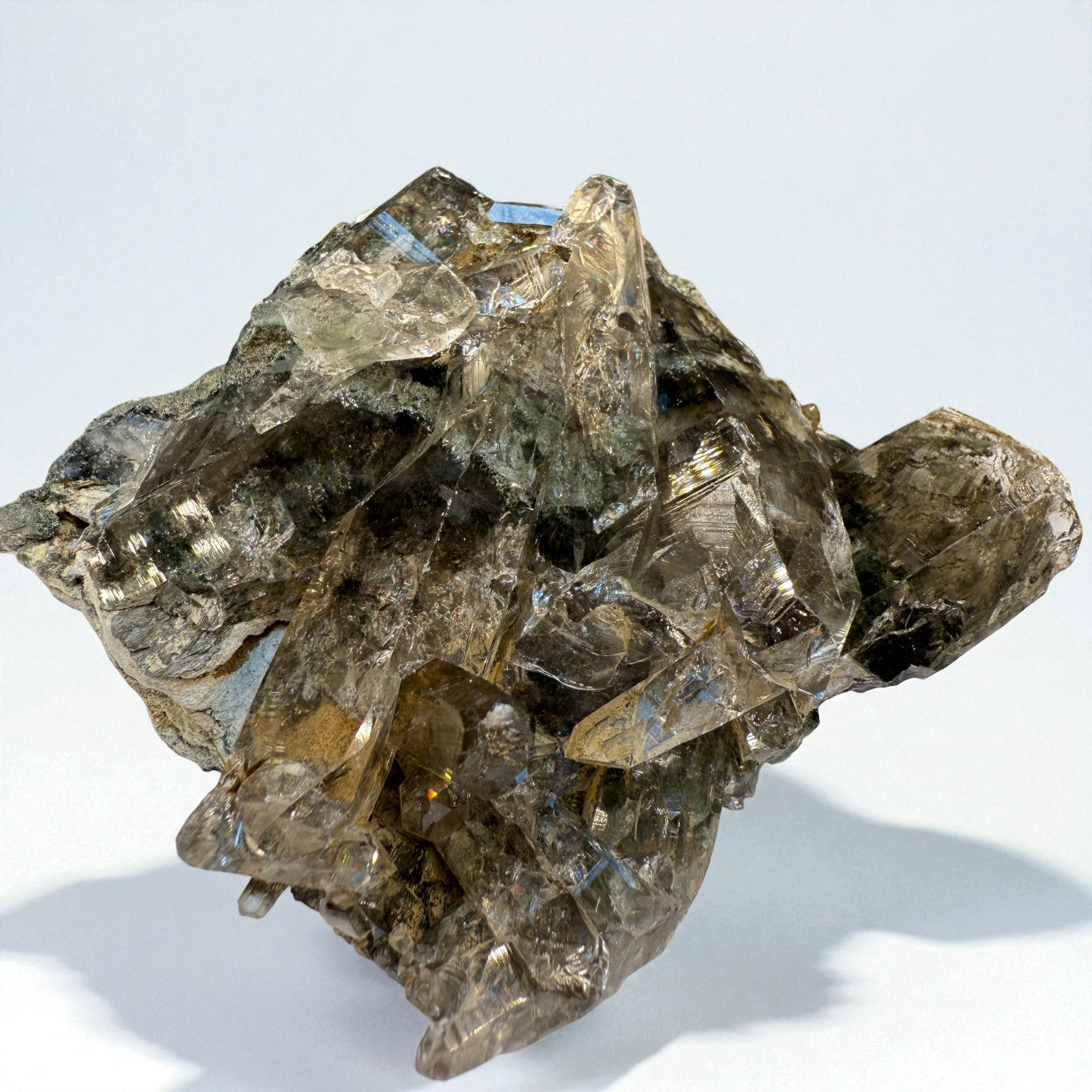 Chlorite Quartz Gemstone Specimen -Skardu Pakistan- 142g - 9x7.5x3 cm