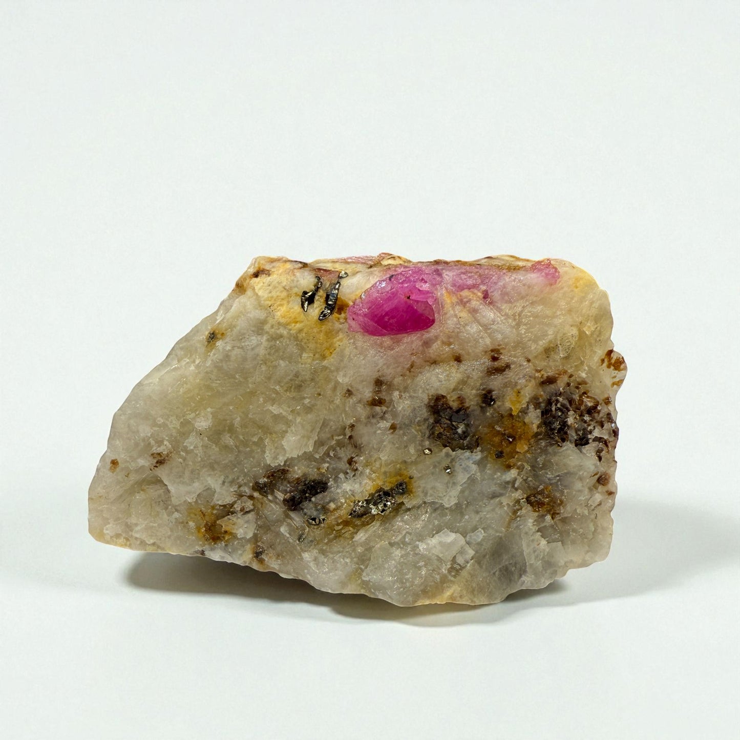 Natural Ruby Gemstone Specimen - Hunza, Pakistan - 25g - 5x3x1 cm