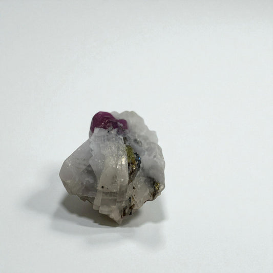 Natural Ruby Gemstone Small - Hunza, Pakistan - 4g- 2x1.5x0.5 cm