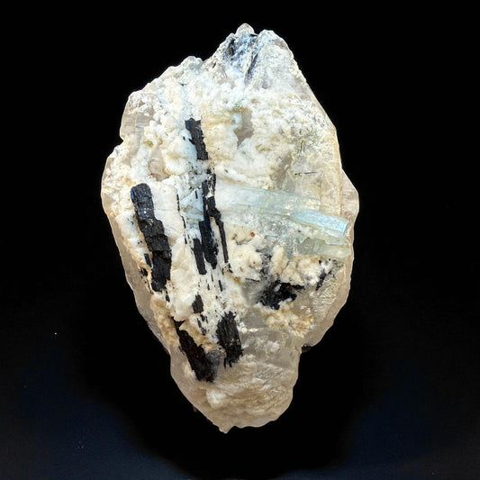 Aquamarine, Tourmaline, Quartz - Skardu Valley -1860g- 16x10.5x10.5 cm