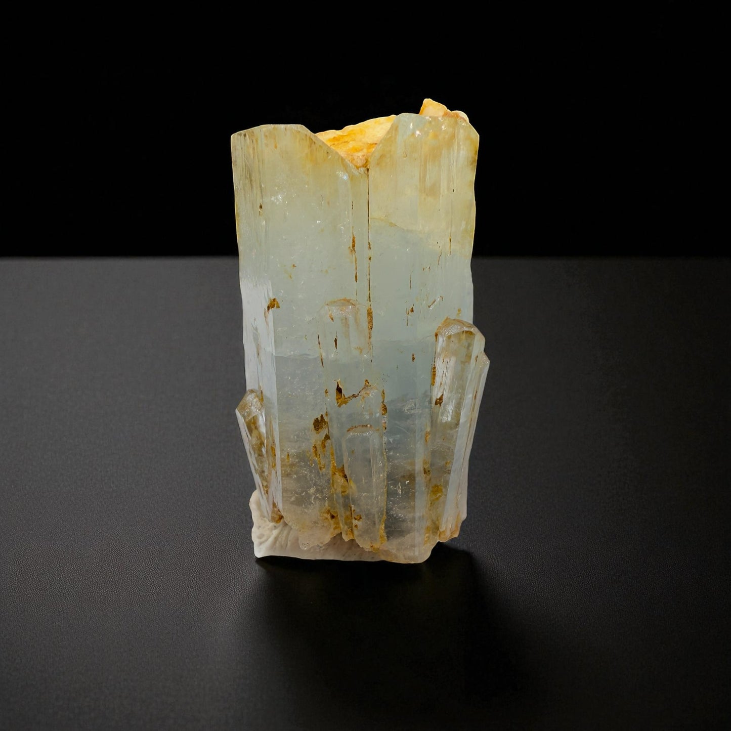 Aquamarine Crystal with Feldspar - Nagar Valley - 43g - 4.8x2.5x2.5 cm