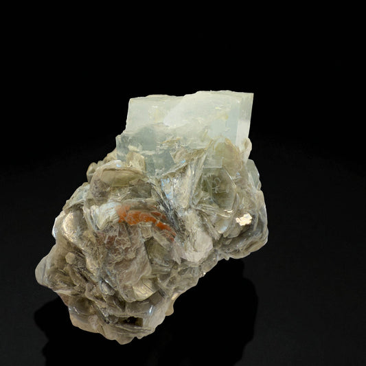 Aquamarine Crystal with Muscovite - Nagar Valley - 42g - 4.5x3.5x2.5 cm