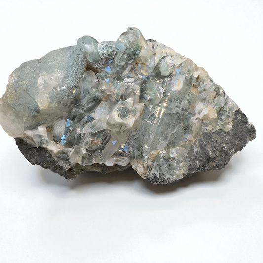 Chlorite Quartz Cluster on Matrix