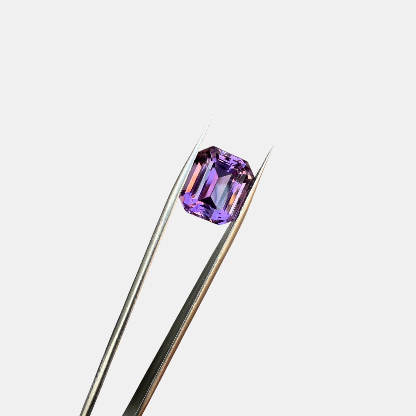 16.75 Carat Natural Amethyst Emerald Cut Loose Gemstone - Africa