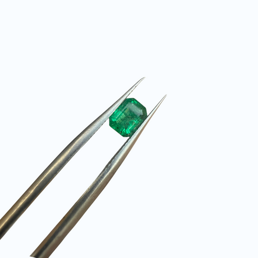 0.65 Carat Pakistan Emerald | Natural Loose Emerald Cut Gem