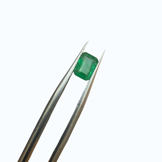 Natural Pakistani Emerald 0.60 Carat | Emerald Cut Loose Stone