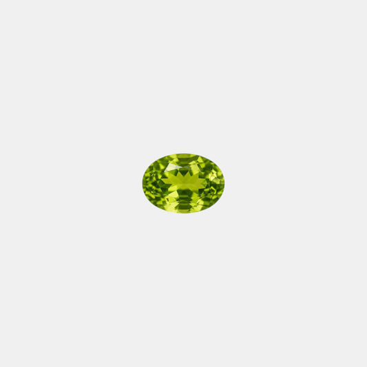 1.55 Carat Natural Peridot Oval Cut Loose Gemstone - Pakistan