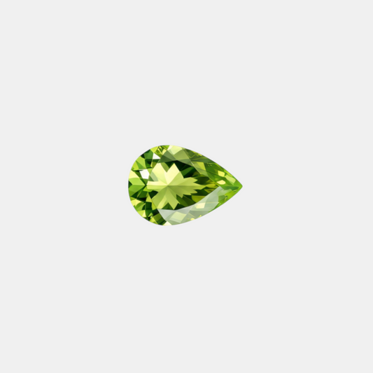 1.55 Carat Natural Pakistani Peridot Pear Cut Loose Gemstone