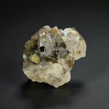 Black Tourmaline on Quartz Crystal and Muscovite from Gilgit | 55g - 5x3.5x3 cm