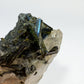 Green Tourmaline on Chlorite Quartz Crystal from Gilgit - 60g - 6x3x2.5 cm