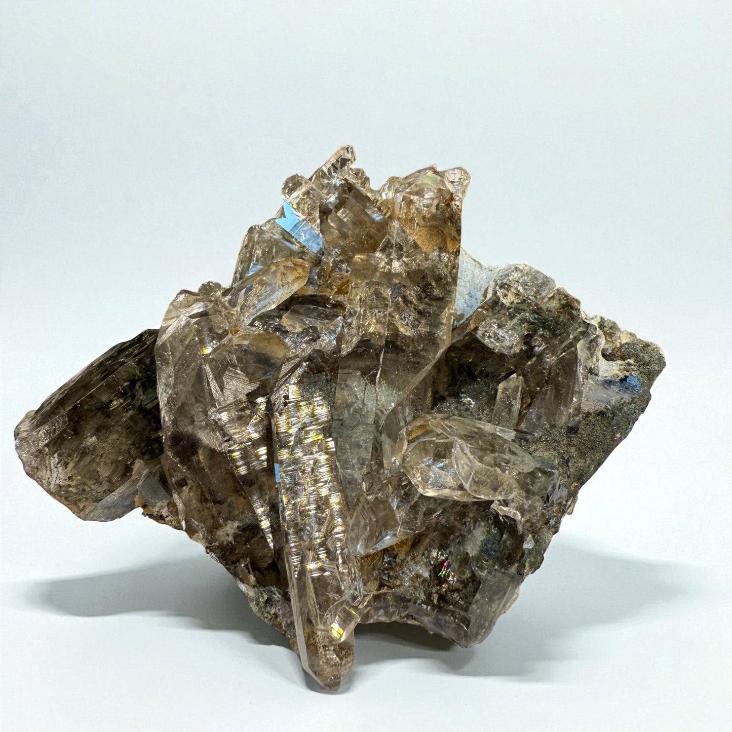 Chlorite Quartz Gemstone Specimen -Skardu Pakistan- 142g - 9x7.5x3 cm