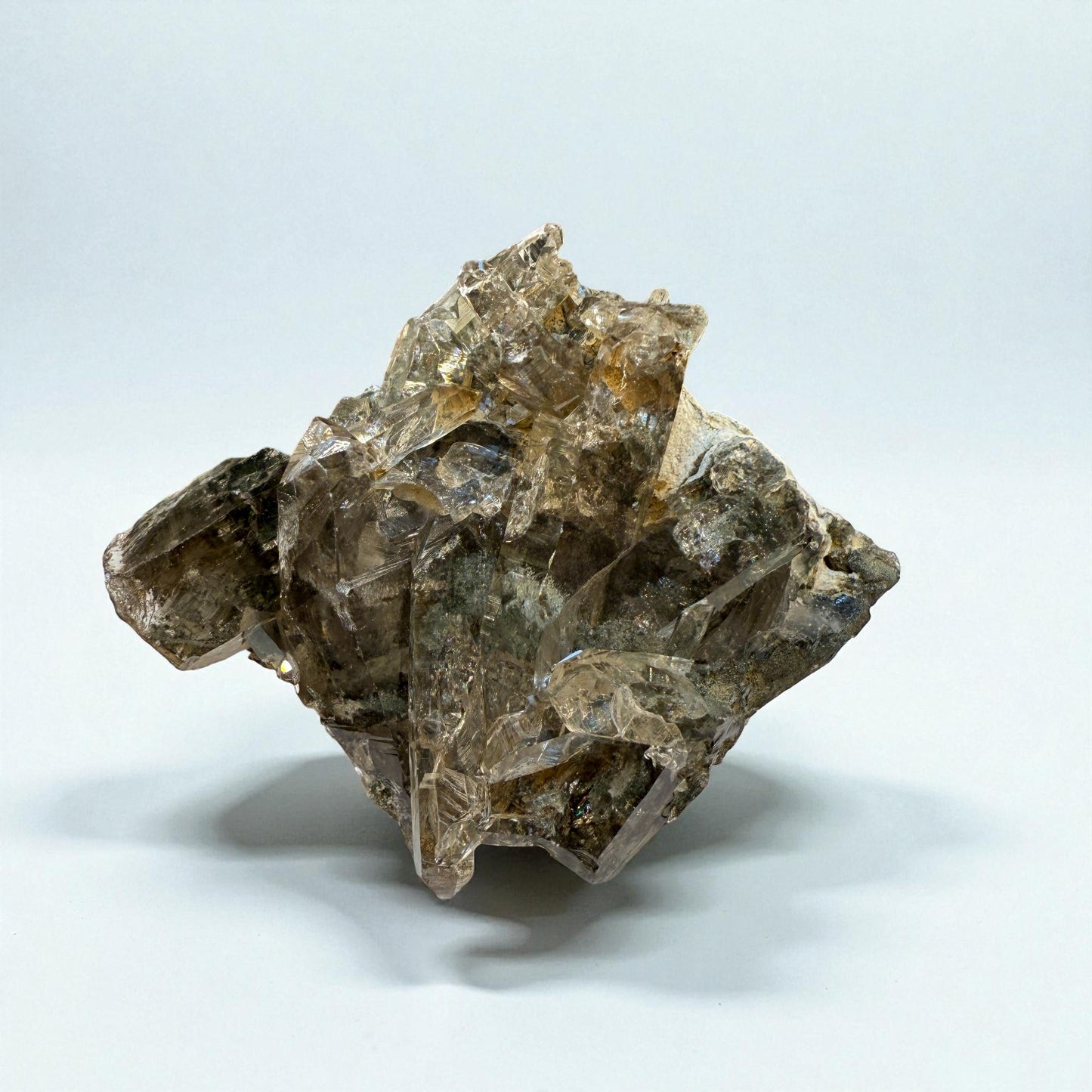 Chlorite Quartz Gemstone Specimen -Skardu Pakistan- 142g - 9x7.5x3 cm