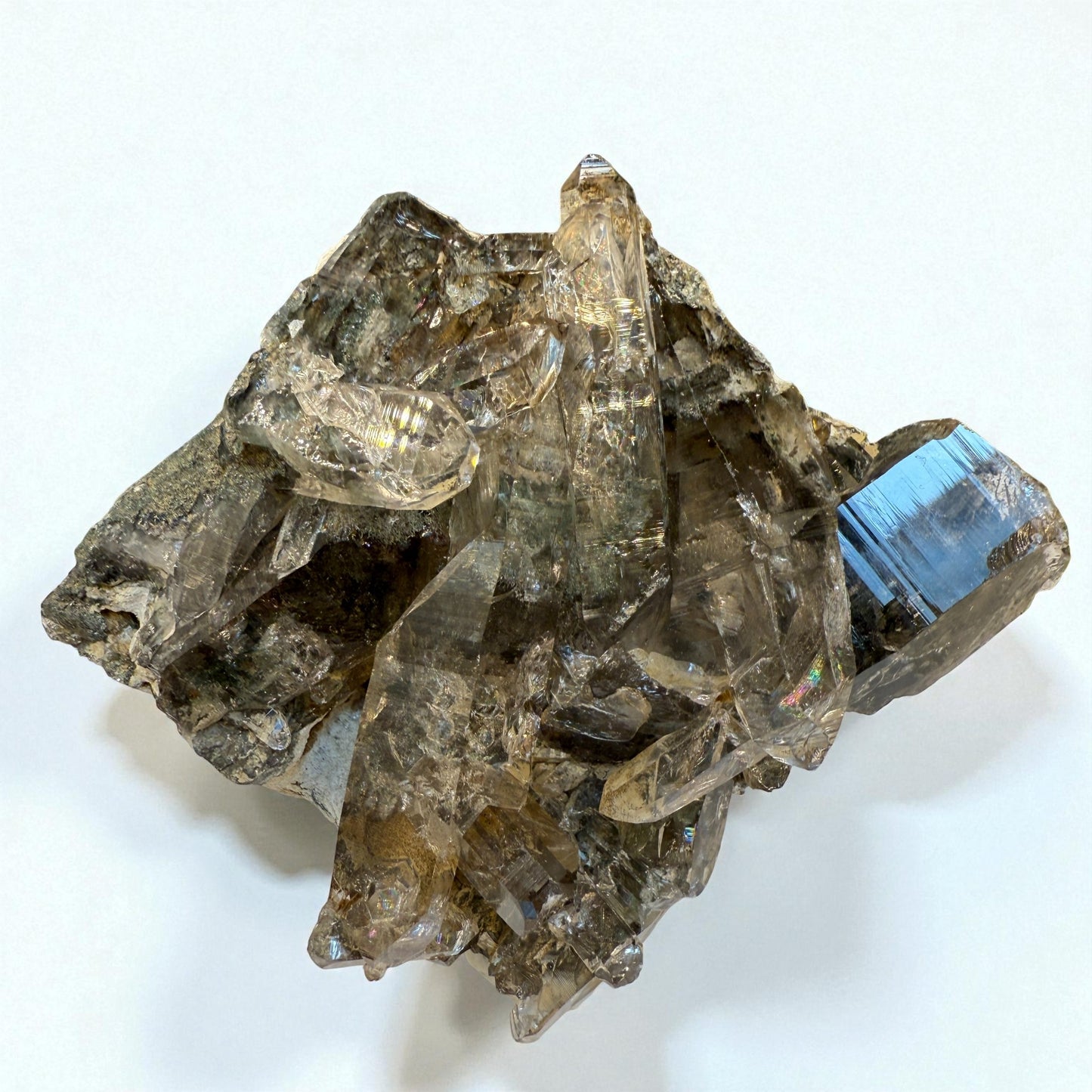 Chlorite Quartz Gemstone Specimen -Skardu Pakistan- 142g - 9x7.5x3 cm