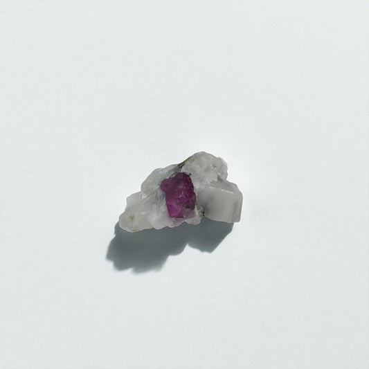 Natural Ruby Gemstone Small - Hunza, Pakistan - 4g-  2x1.5x0.5 cm