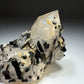 Black Tourmaline on Quartz - Skardu Pakistan - 218g - 8x7.2x5 cm