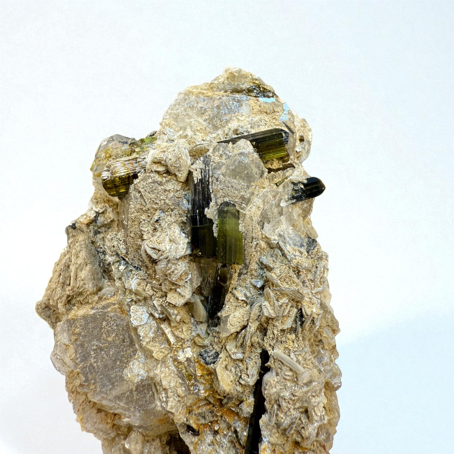 Green Tourmaline on Matrix - Skardu Pakistan - 148 g - 7.5x5x3.5 cm