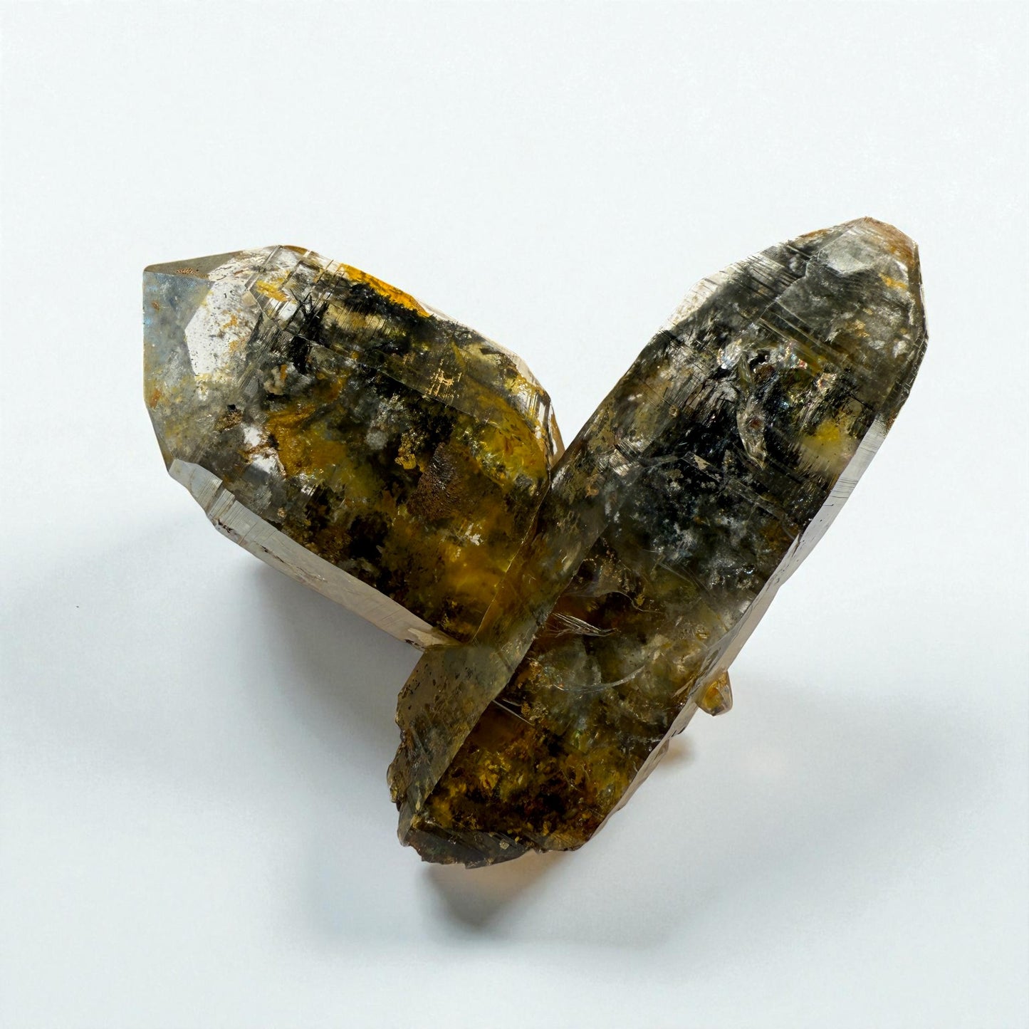 Chlorite Quartz Gemstone Specimen - Skardu Pakistan - 83g - 7x6.5x3 cm