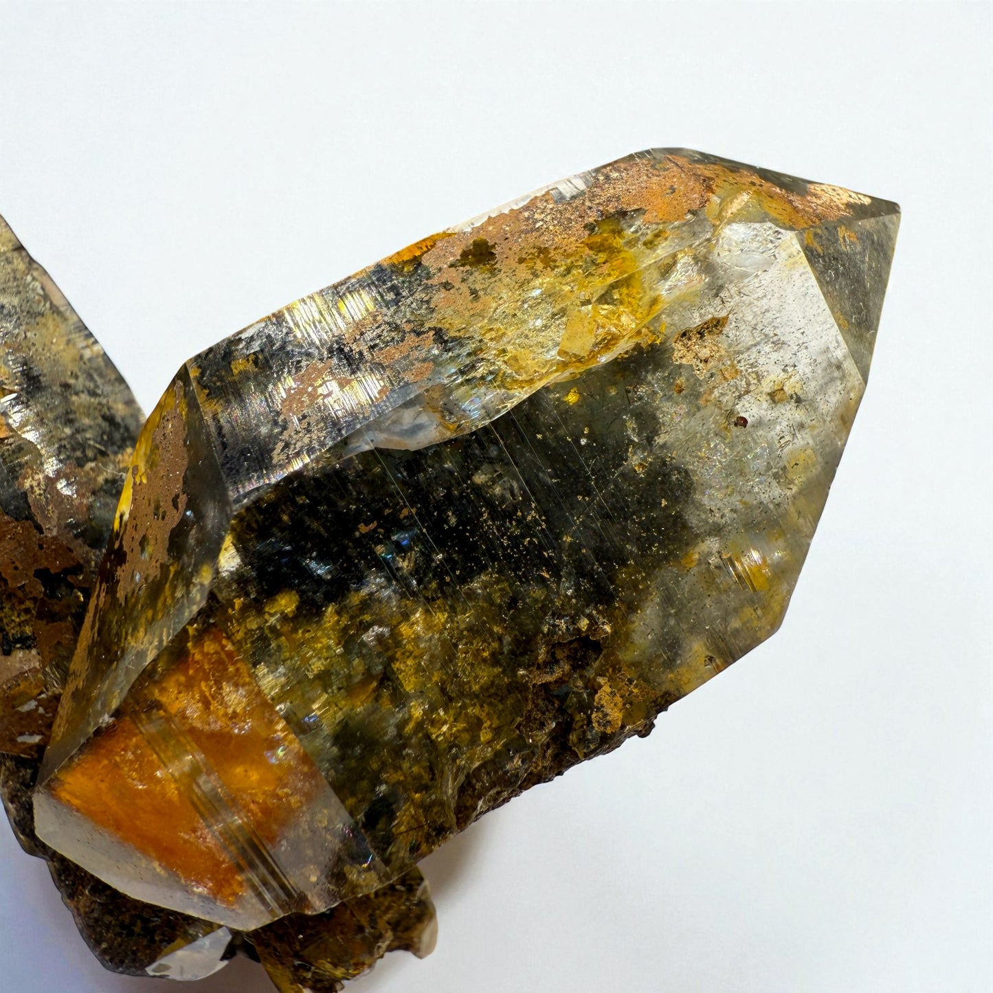 Chlorite Quartz Gemstone Specimen - Skardu Pakistan - 83g - 7x6.5x3 cm