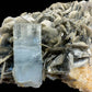 Aquamarine Crystal with Muscovite - Nagar Valley - 532g - 12x10x4 cm