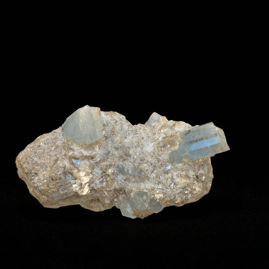 Aquamarine Crystal with Muscovite - Nagar Valley - 384g - 12x6x5.5 cm