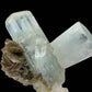 Aquamarine Crystal with Muscovite - Nagar Valley - 140g - 7x6.5x4.5 cm