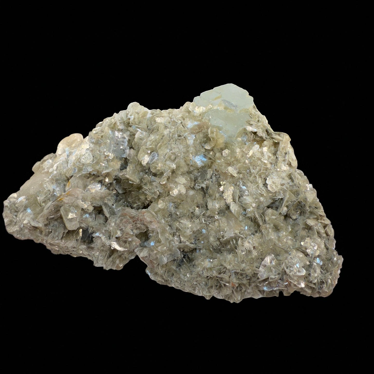 Aquamarine Crystal with Muscovite - Nagar Valley - 205g - 9.5x6.5x4.5 cm