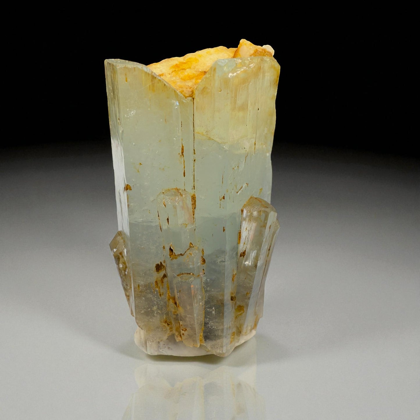 Aquamarine Crystal with Feldspar - Nagar Valley - 43g - 4.8x2.5x2.5 cm