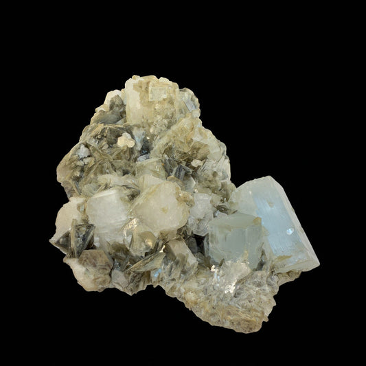Aquamarine Crystal with Muscovite - Nagar Valley - 190g - 9.5x7x4 cm
