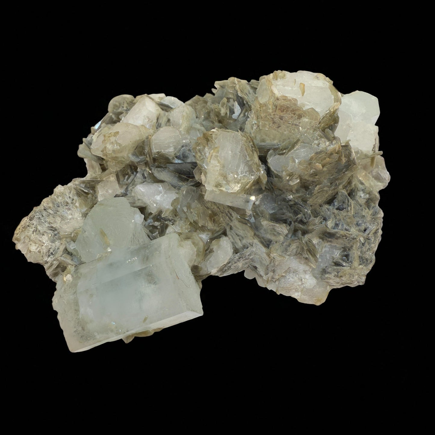 Aquamarine Crystal with Muscovite - Nagar Valley - 190g - 9.5x7x4 cm