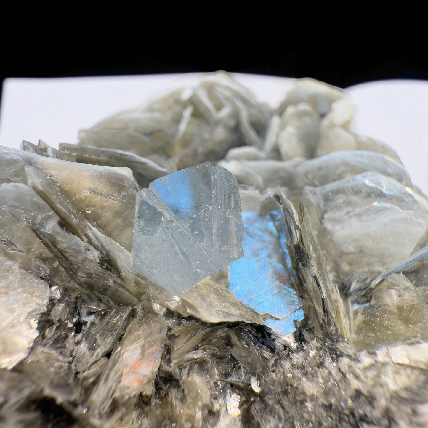 Aquamarine Crystal with Muscovite - Nagar Valley - 265g - 9x6.5x4 cm