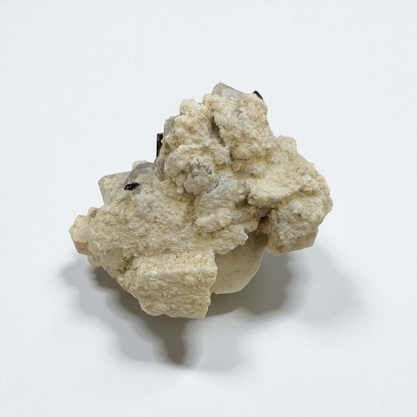 Black Tourmaline on Quartz - Skardu Pakistan - 36g - 4.5x3.5x3 cm