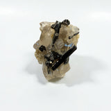 Black Tourmaline on Quartz - Skardu Pakistan - 39g - 4.5x3.5x2.5 cm