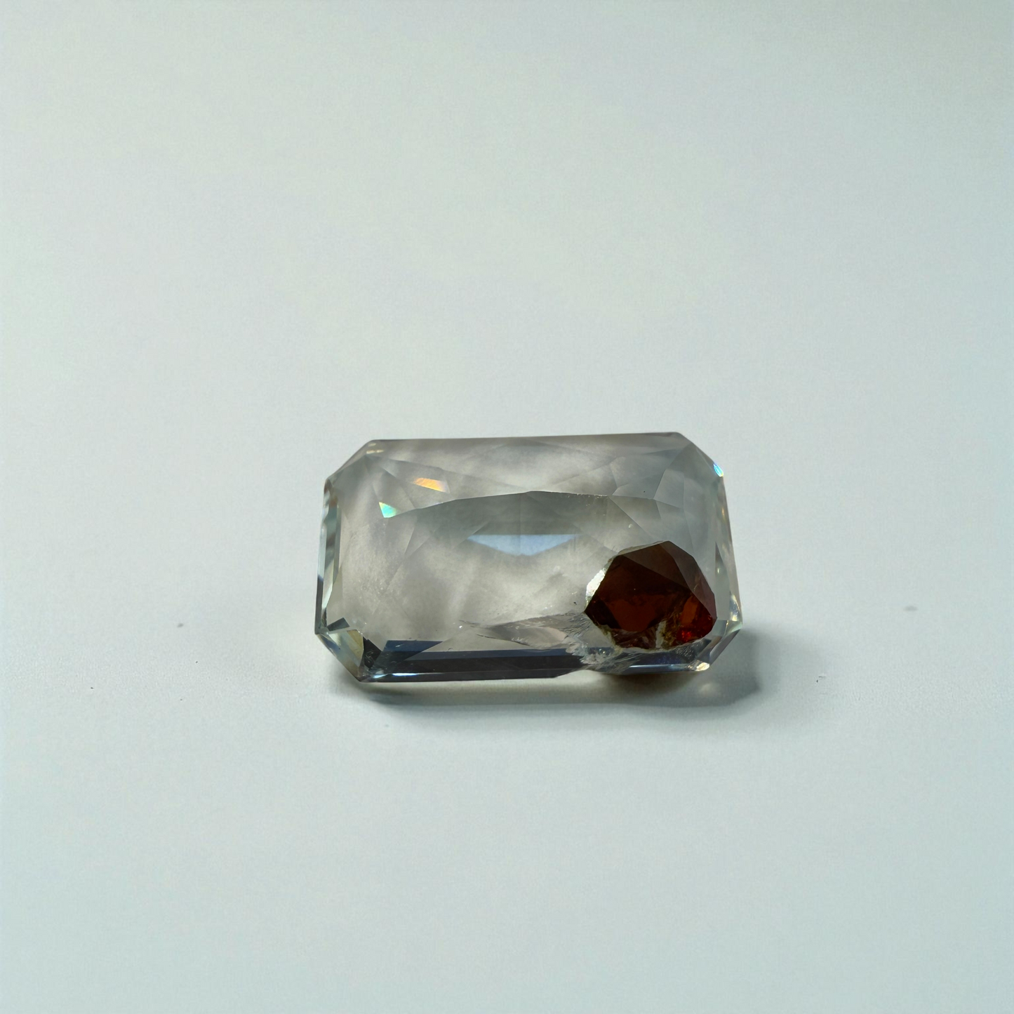 19.5 Carat Aquamarine with Spessartine Garnet Inclusion - Shigar Valley