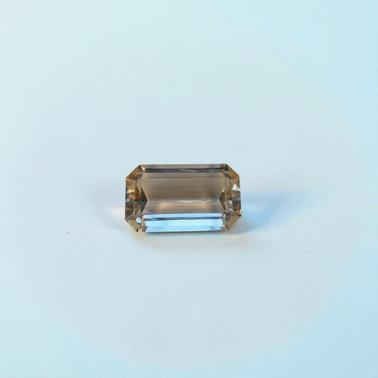 21.2 Carat Topaz with Emerald Cut Gemstone Natural – Skardu Valley