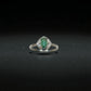 Natural Emerald Ring with Silver