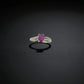 Natural Ruby Ring Oval Cut with Silver for Women