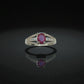 Natural Ruby Gemstone Ring – Vibrant Red Stone on Elegant Silver Band