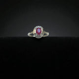 Minimal Ruby Ring – Natural Red Ruby on Silver Band