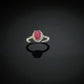 Red Ruby Ring – Natural Ruby on Polished Silver Band