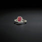 Red Ruby Ring – Natural Ruby on Polished Silver Band