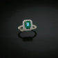 Natural Emerald Ring in Silver - Emerald Cut from Swat