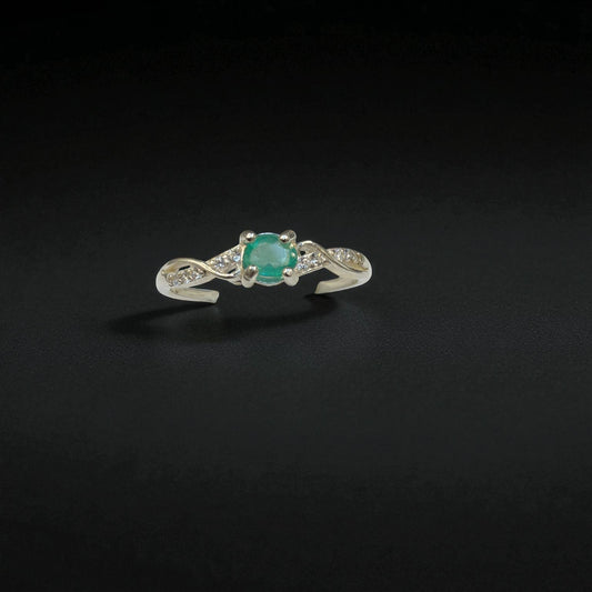 Natural Emerald Ring for Women