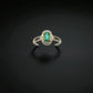 Natural Emerald Ring in Silver made with Swat Emerald