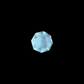9.65 Carat Round Cut Natural Aquamarine With Garnet Inclusion Loose Gemstone