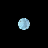 9.65 Carat Round Cut Natural Aquamarine With Garnet Inclusion Loose Gemstone