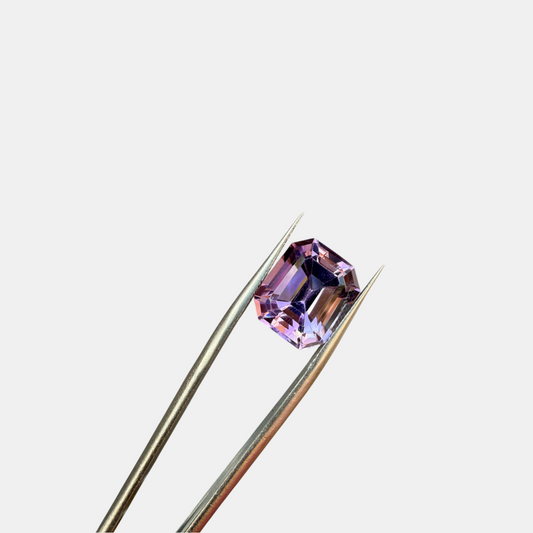 6.4 Carat Natural Amethyst Emerald Cut Loose Gemstone - Africa
