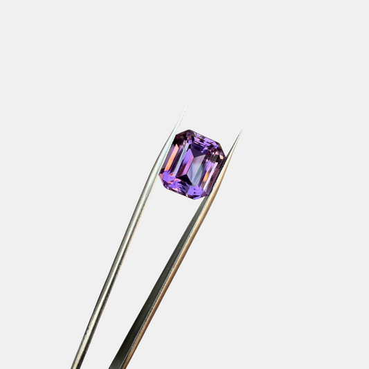 16.75 Carat Natural Amethyst Emerald Cut Loose Gemstone - Africa