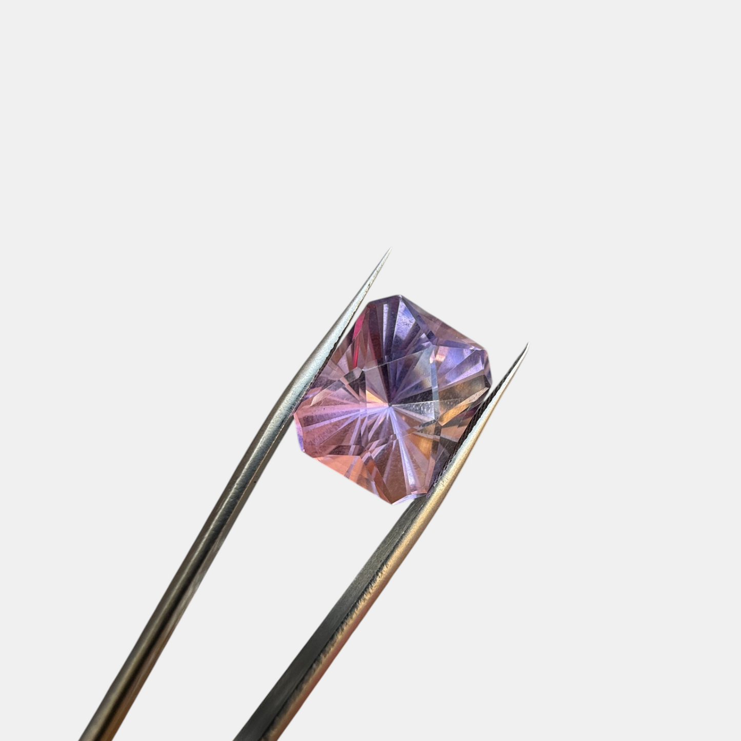14.1 Carat Natural African Amethyst Radiant Cut Loose Gemstone