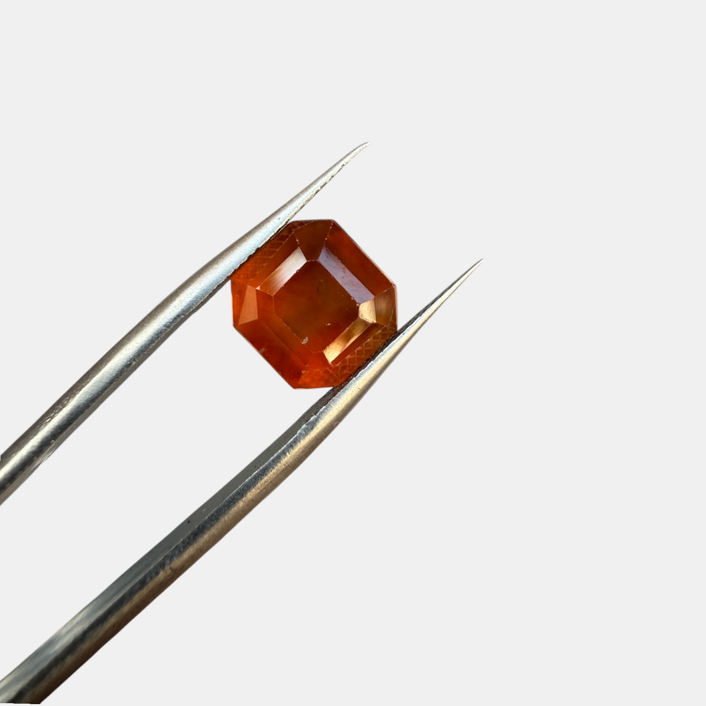 5.45 Carat Natural Pakistani Hessonite Garnet Emerald Cut Loose Stone