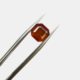 4.60 Carat Natural Hessonite Garnet Loose Gemstone Emerald Cut - Pakistan